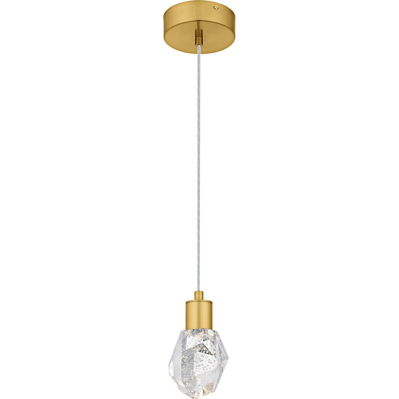 Skye Integrated LED Brushed Gold Mini Pendant