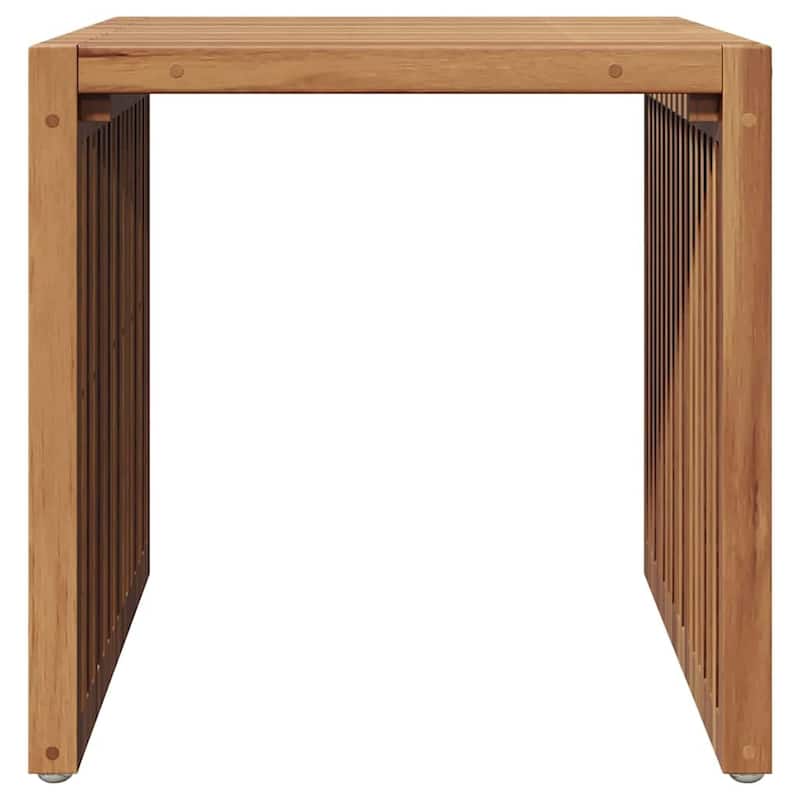 vidaXL Garden Side Table Brown Solid teak wood