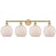Option Brushed Brass / White Glass with White Rope