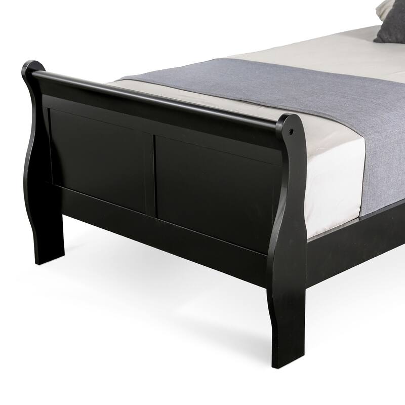 Furniture of America Mayday Modern Solid Wood 2-Piece Sleigh Bedroom Set