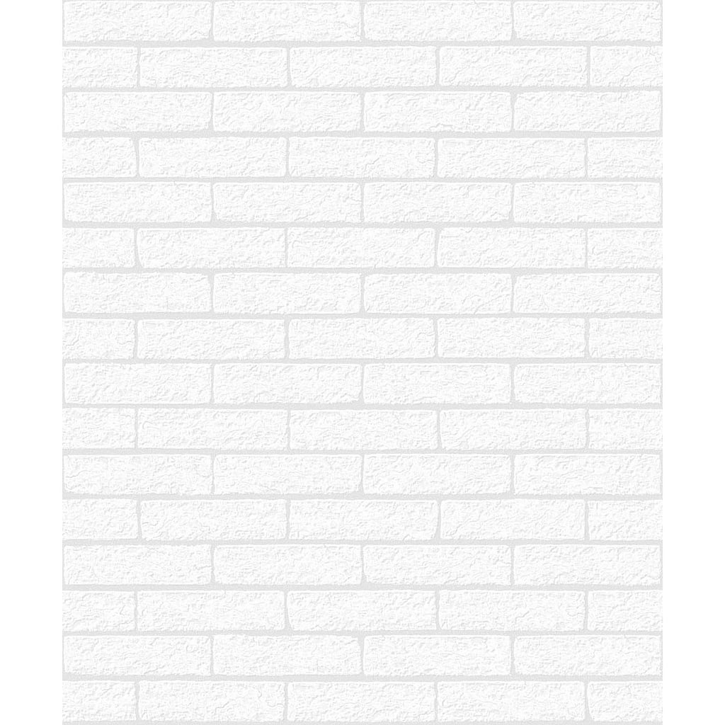 Seabrook Designs Off-White Limestone Brick Paintable Unpasted Wallpaper - 20.9 in. W x 33 ft. L