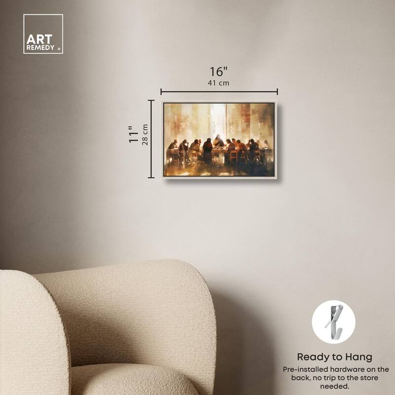 Supper in His Light Canvas by Art Remedy