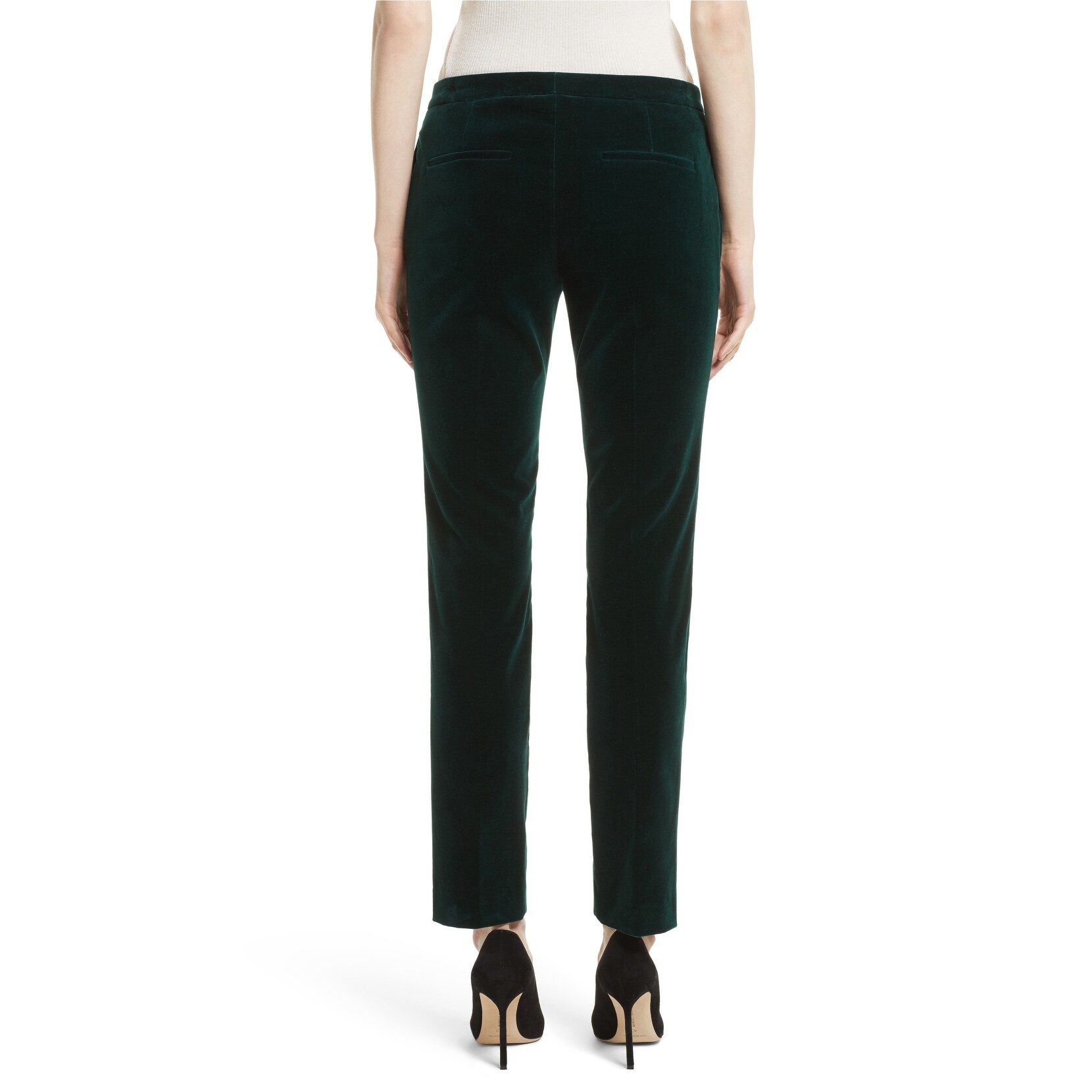 velvet stretch pants