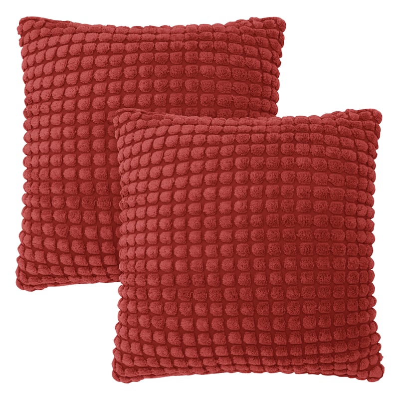 Deconovo Corduroy Throw Pillow Covers 2 PCS(Cover only)