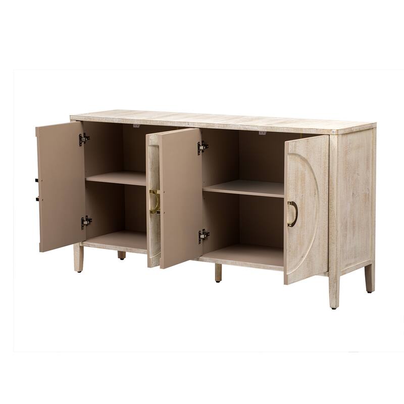 Sophisticated Fir Veneer Cabinet With Textured Finish,Suitable For Corridor, Entrance, Living Room, Study