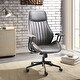 preview thumbnail 19 of 25, OVIOS Ergonomic Suede Office Chair Grey