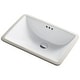 preview thumbnail 9 of 9, Kraus Elavo 21 in Rectangle Porcelain Ceramic Undermount Bathroom Sink