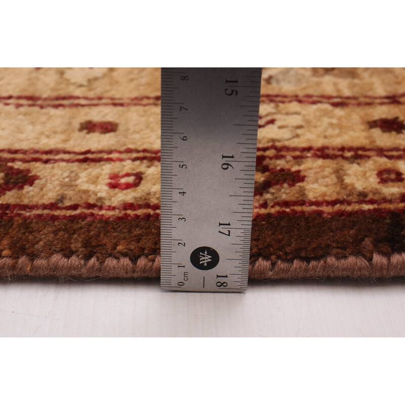 ECARPETGALLERY Hand-knotted Chobi Finest Brown Wool Rug - 9'8 x 14'2