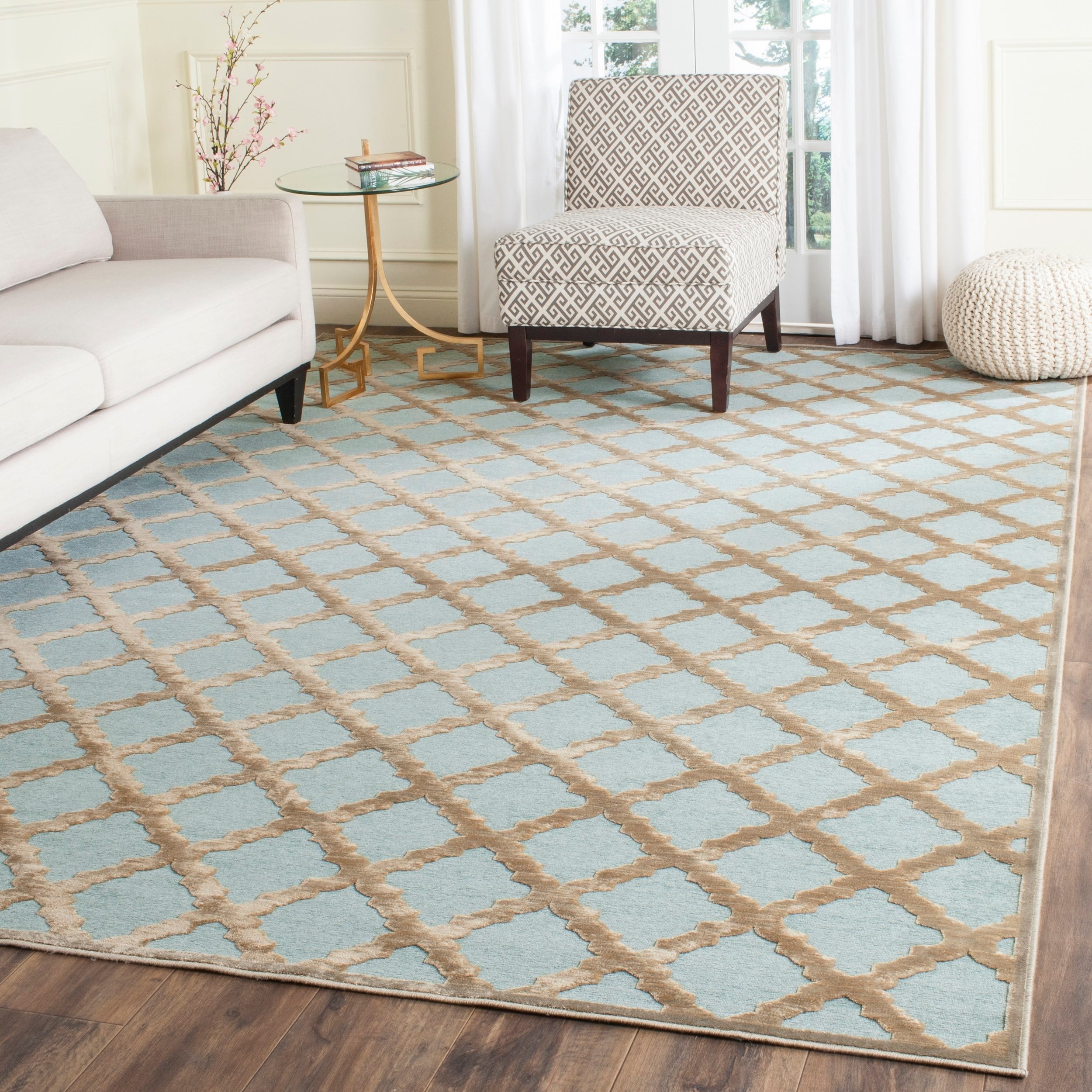 Safavieh Paradise 4' X 5'7" Power Loomed Rug in Gray and Spruce for