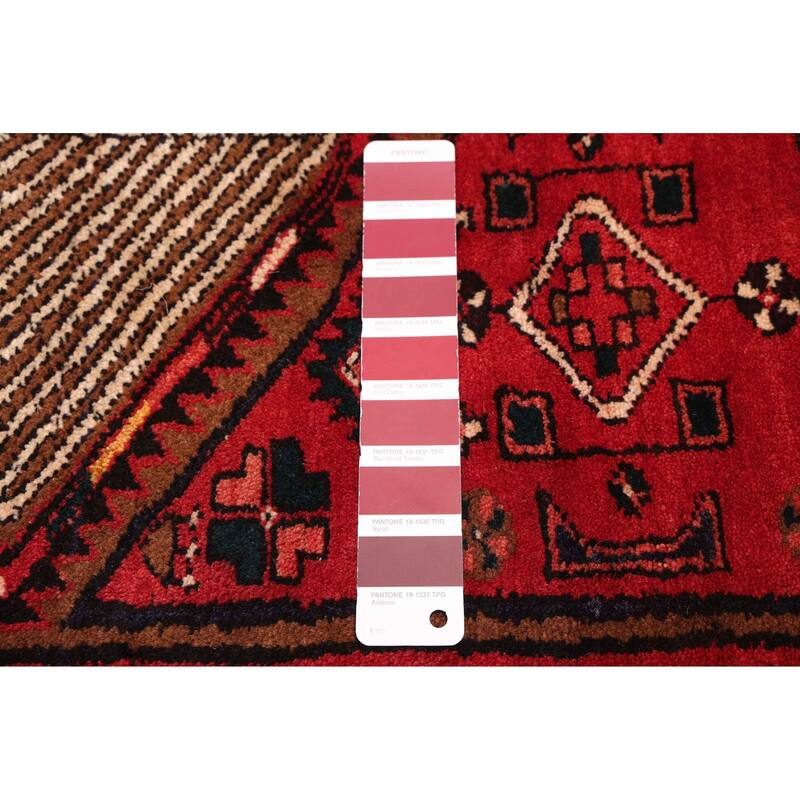 ECARPETGALLERY Hand-knotted Konya Anatolian Red Wool Rug - 3'4 x 10'7
