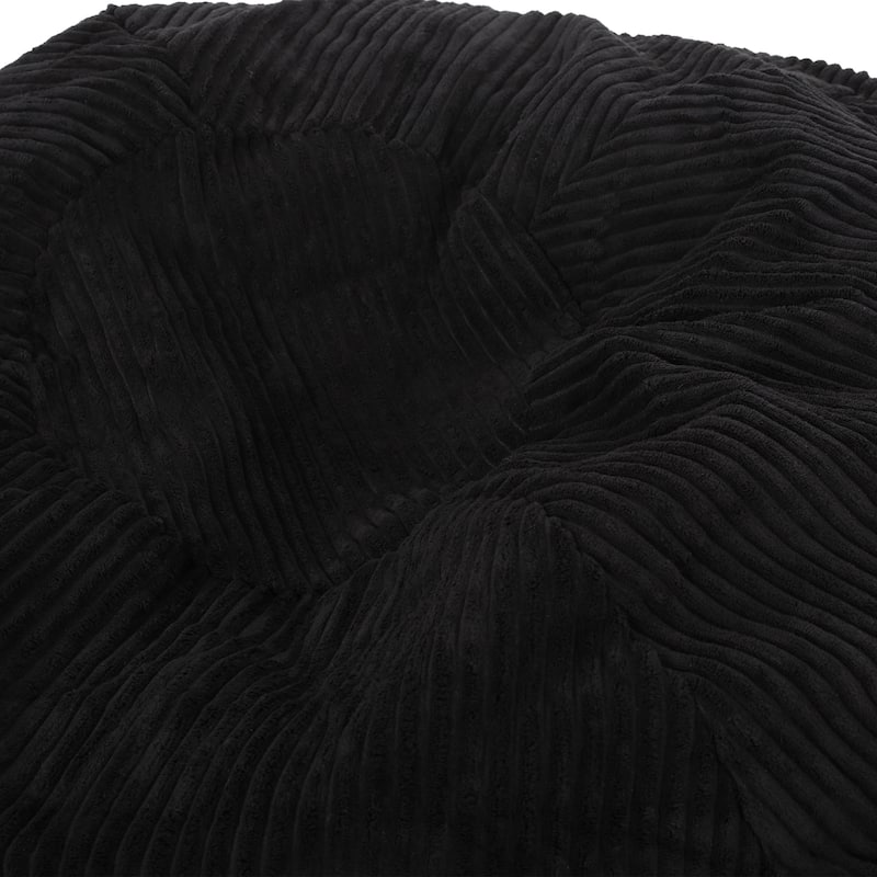 Kenli Modern Corduroy Polyester Bean Bag Chair by Christopher Knight Home