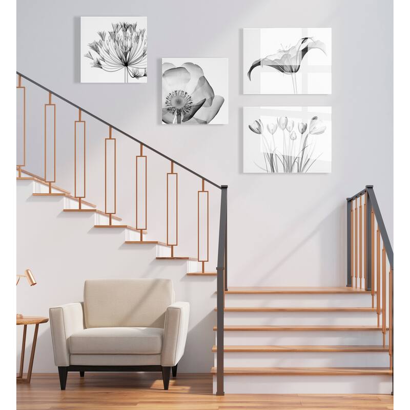 Kate and Laurel Poppy X Ray Acrylic Art by The Creative Bunch Studio