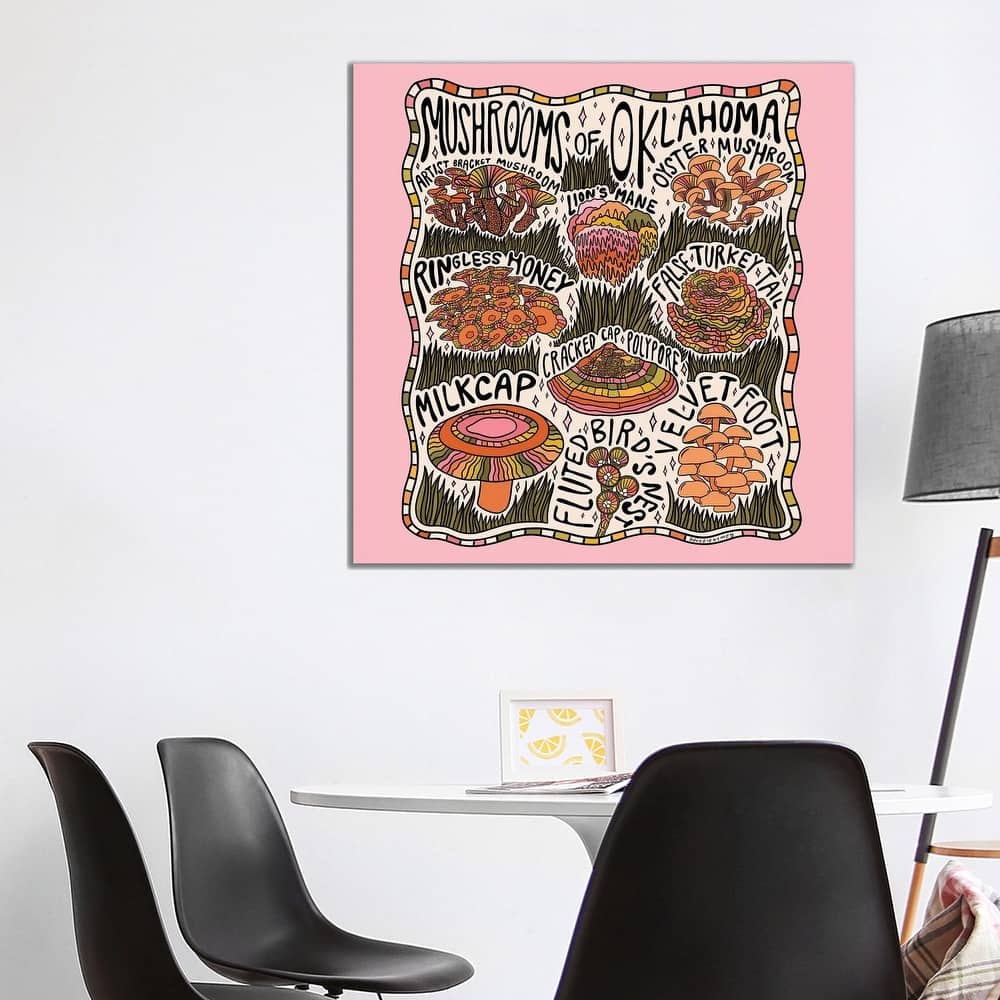 iCanvas "Mushrooms Of Oklahoma" by Doodle By Meg Canvas Print