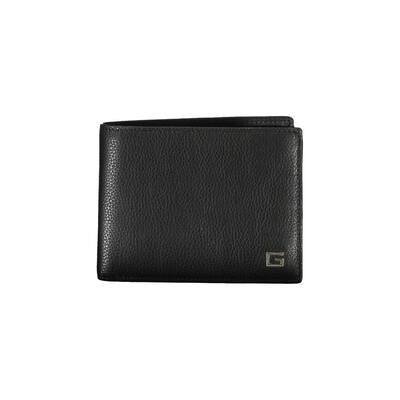 Guess Jeans Sleek Black Leather Dual Compartment Men's Wallet