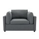 preview thumbnail 16 of 40, Roomfitters 50" Oversized Armchair with Ottoman, Modern Accent Chair, Lumbar Support, Reading Sofa for Bedroom