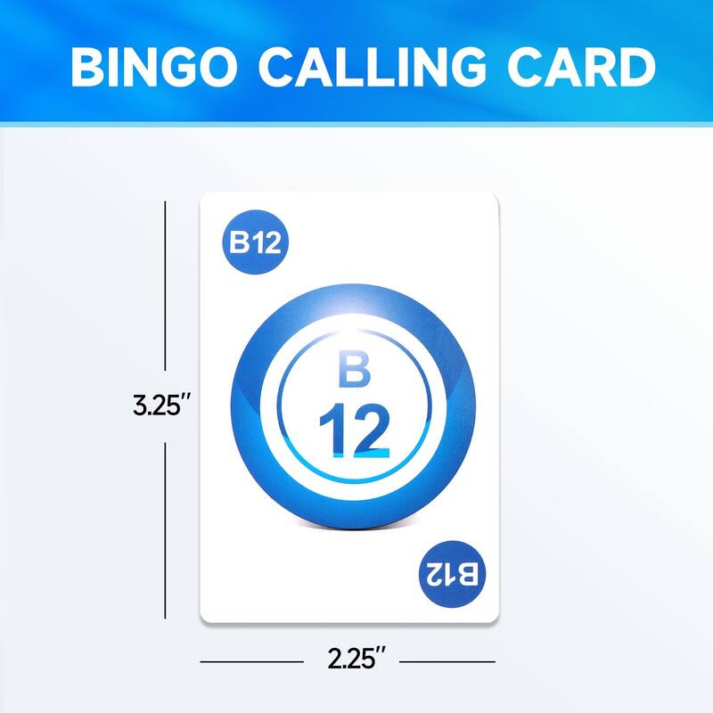 GSE™ Bingo Calling Cards, Plastic Coated Bingo Playing Deck of Cards - Bingo Calling Card