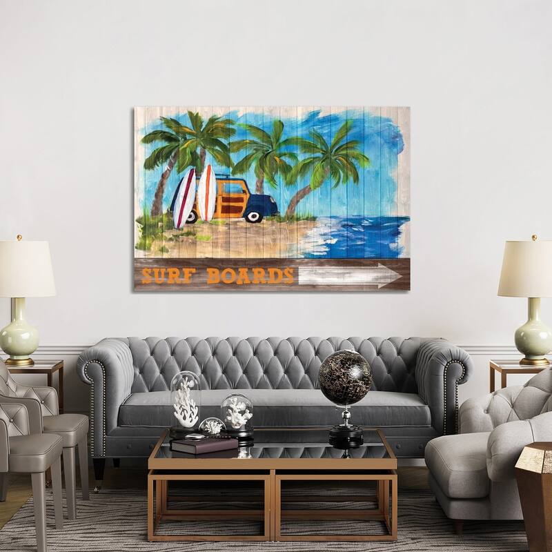 iCanvas "Surf Boards" by Julie Derice Canvas Print