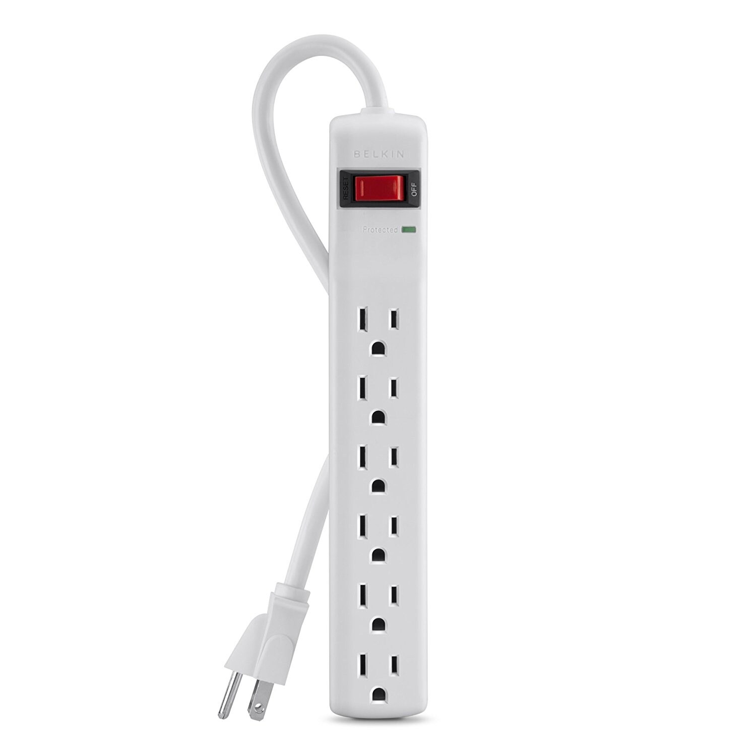 Belkin Components - 6-Outlet Surge Protector With 3 Ft. Powe