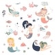 preview thumbnail 1 of 3, RoomMates Pastel Sweet Mermaids Wall Decals