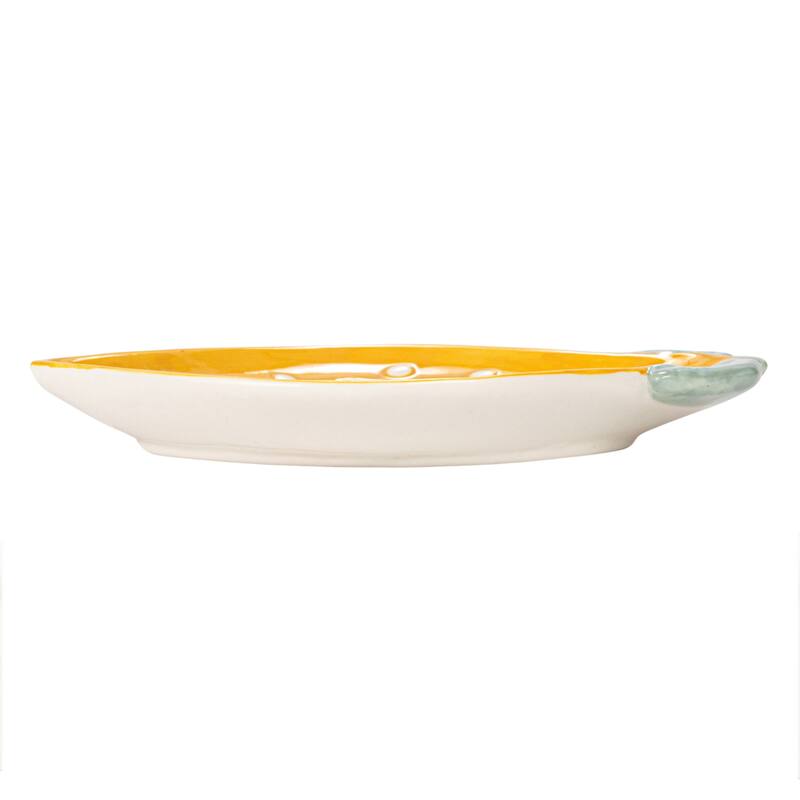 Stoneware Fruit Plate Set - 6.0"L x 4.0"W x 0.8"H