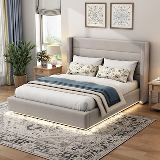 Christopher Knight Home Queen Size Platform Bed with LED light