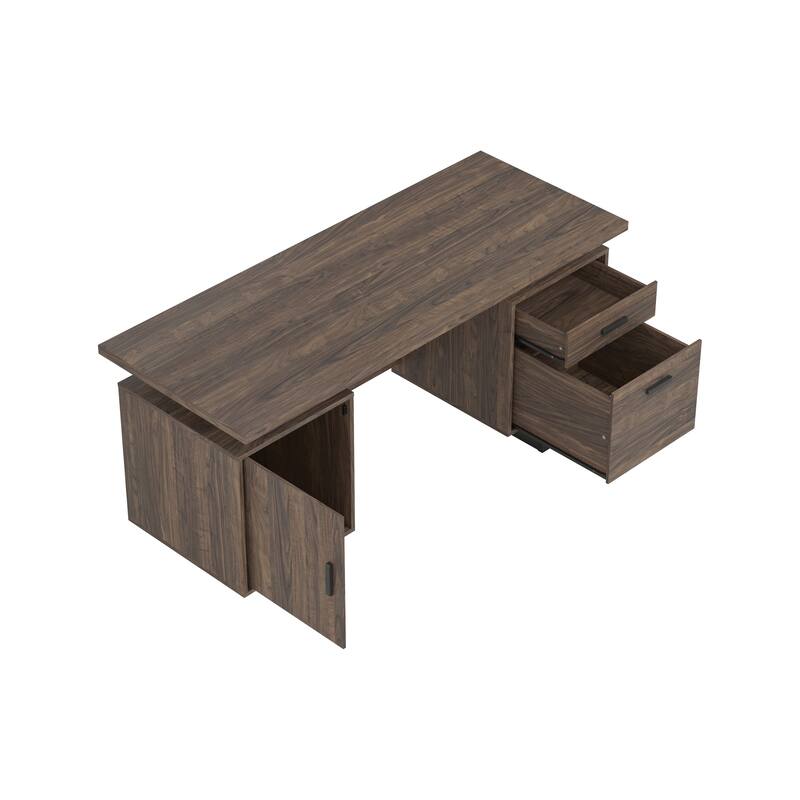 Mendecino 2-drawer Floating Top Office Desk