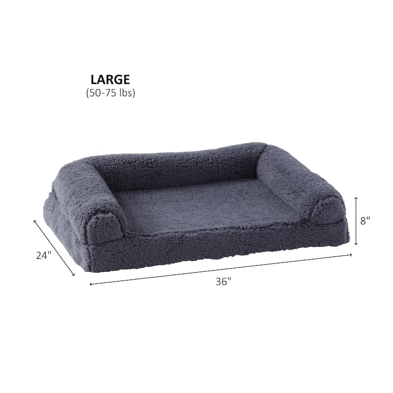 Millie Sherpa Sofa Style Dog Bed