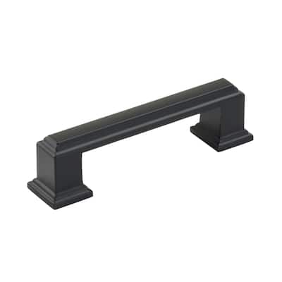 Amerock Appoint 3 in (76 mm) Center-to-Center Matte Black Cabinet Pull