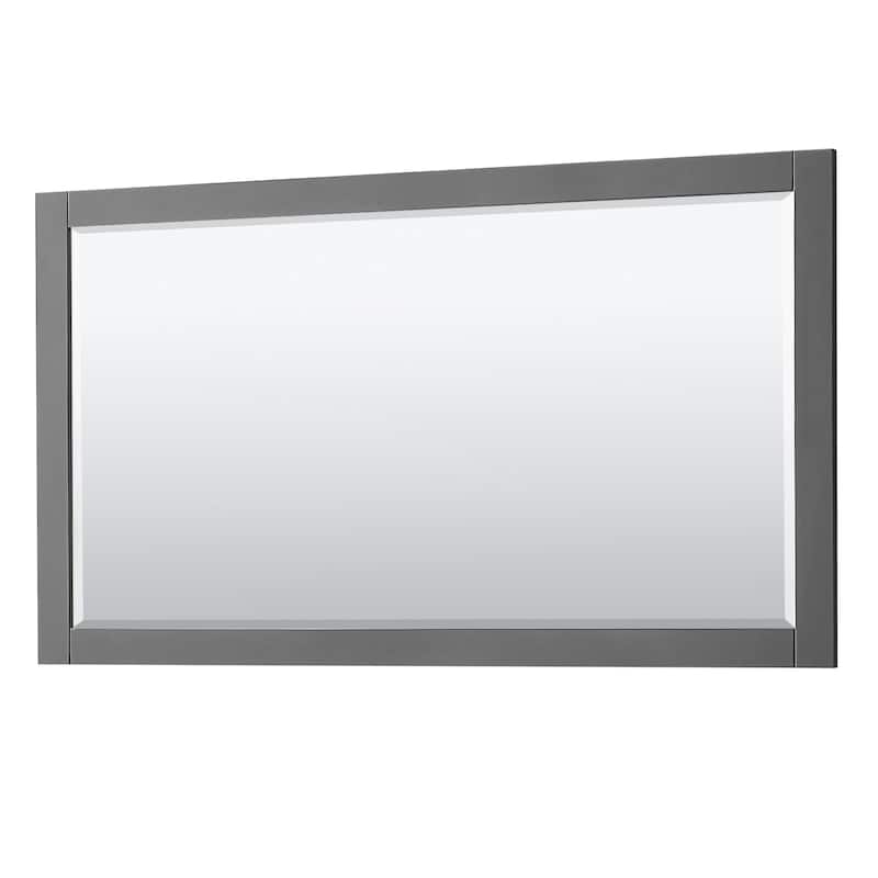 Avery 60-inch Single Vanity, Marble Top, Square Sink, 58-inch Mirror