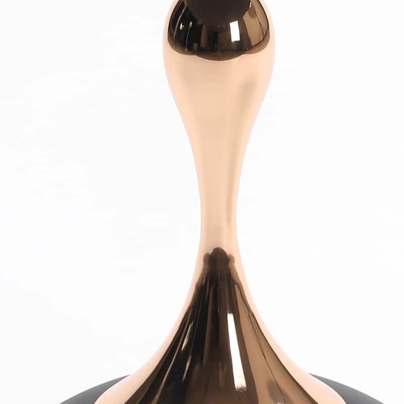 Mermaid Tail End Coffee Table Round Side Table, Modern Metal Pedestal Table, Minimalist Accent Table For Small Spaces