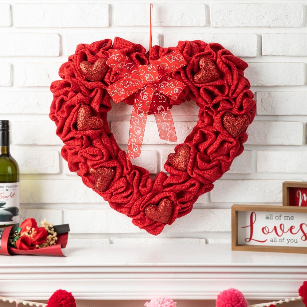 Heart Foam Wreath Kits (Pack of 3) Valentines Crafts