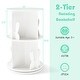 preview thumbnail 14 of 16, MDF Kids Rotating Bookshelf 8 Compartments 360-degree Swivel with Bunny Baffles - 16" L x 16” W x 25.5" H