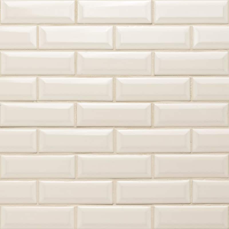 Ackland AKM-P-2X6BSWG-CA 12" x 12" Ceramic Brick Wall Mosaic Tile -