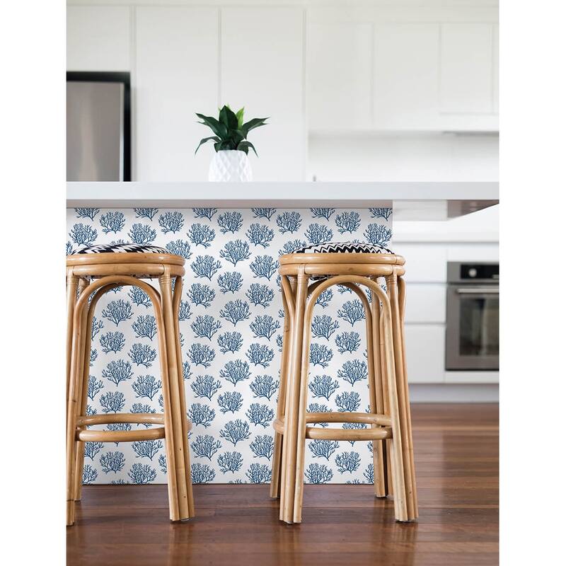 NextWall Coastal Coral Reef Peel and Stick Wallpaper