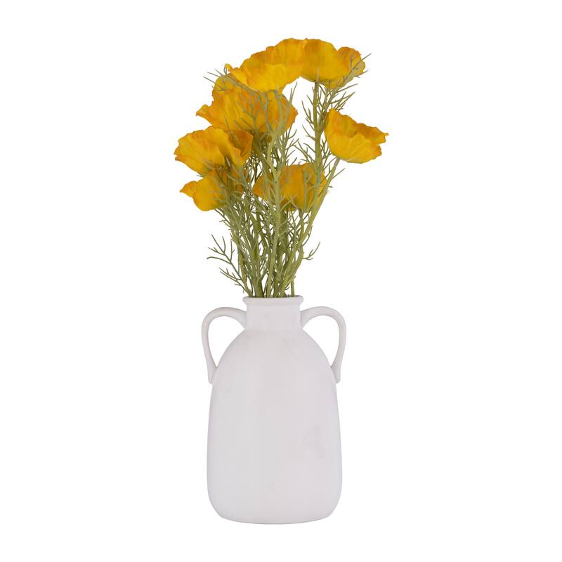 Sagebrook Home Neutral Contemporary Vase with Handles