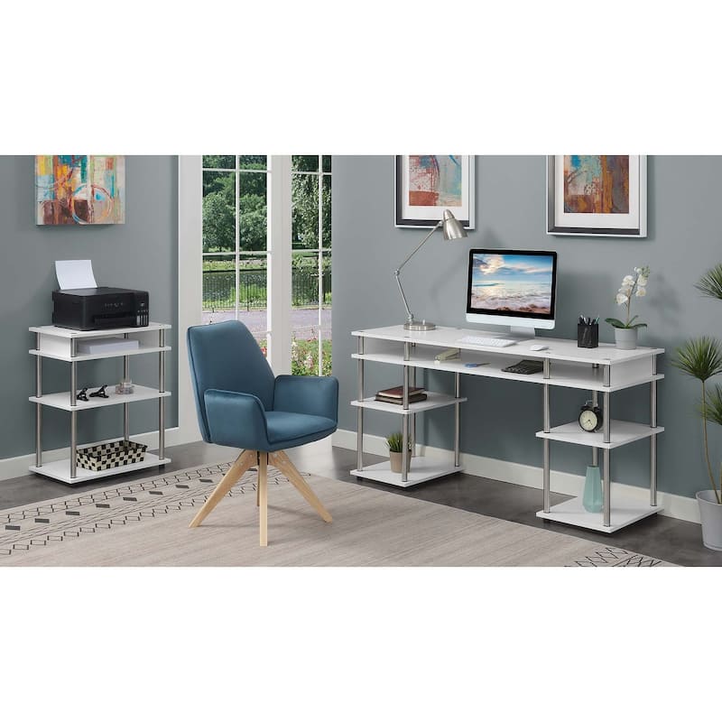 Convenience Concepts Designs2Go No Tools Printer Stand with Shelves