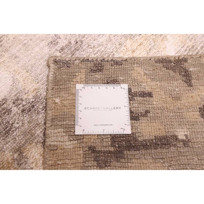 ECARPETGALLERY Hand-knotted Legacy Taupe Silk Rug - 6'7 x 9'8
