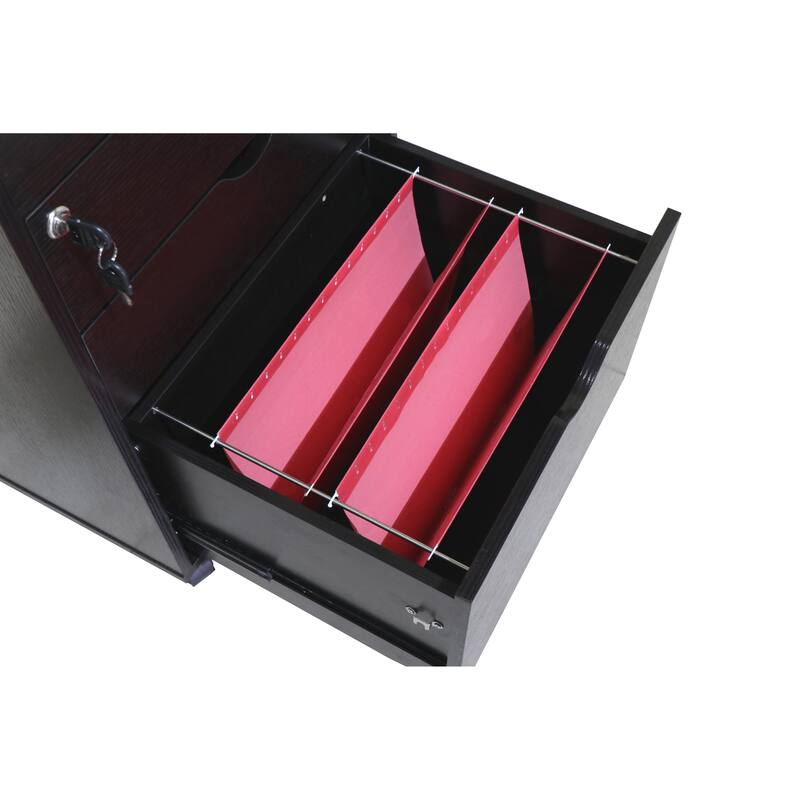 Jolene Contemporary 3-Drawer Lockable and Mobile File Cabinet by Furniture of America