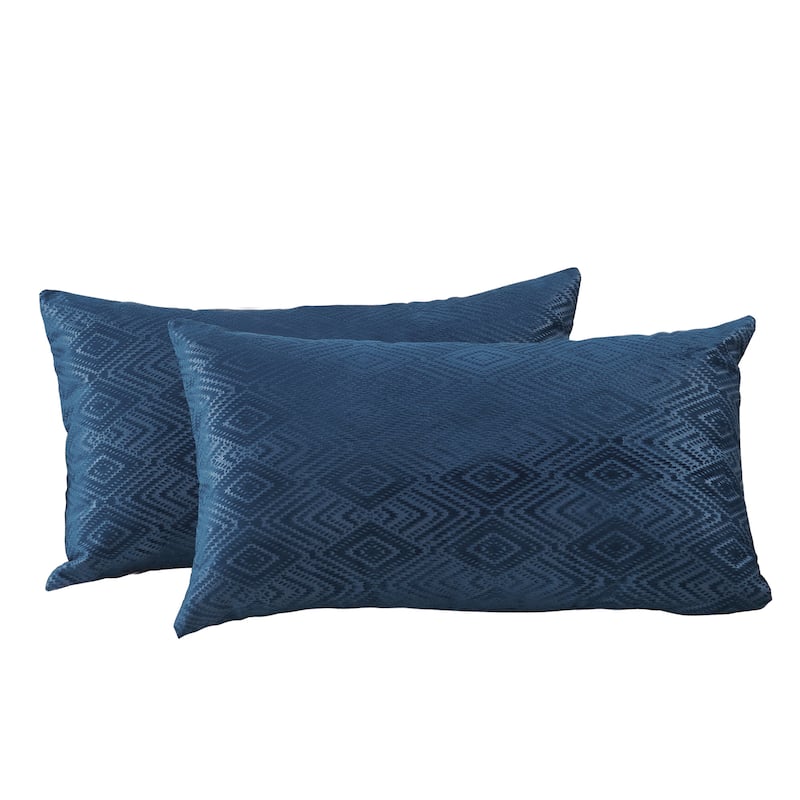 Tonopah Ikat Velvet Throw Pillow Cover Set, NO INSERT