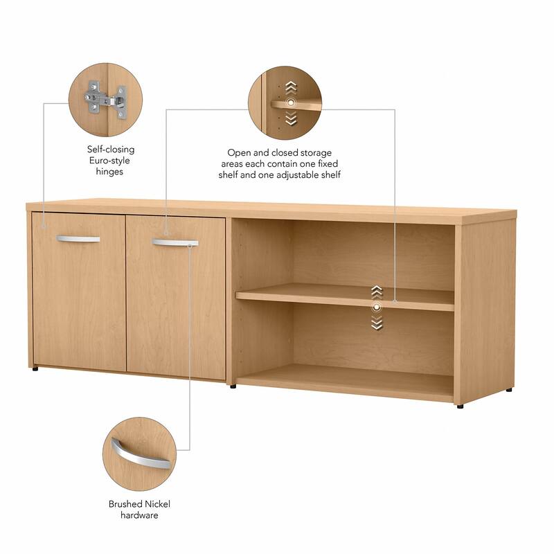 Studio C Low Storage Cabinet with Doors by Bush Business Furniture