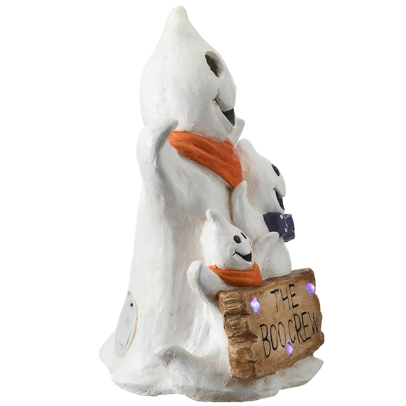 National Tree Company Halloween Pre-Lit Happy Ghost Trio, LED Lights, 21 Inches - 21 in