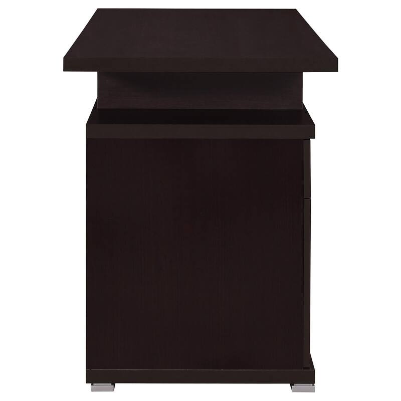 GDFStudio - Lucas Contemporary 2-Drawer Reversible Office Desk with Spacious Workspace and Practical Storage