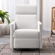 preview thumbnail 13 of 27, Modern Upholstered Rocker Nursery Chair Plush Seating Glider Swivel Recliner Chair, Beige
