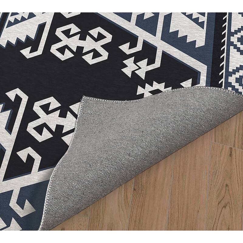 TAOS DARK BLUE Kitchen Mat By Kavka Designs Bed Bath & Beyond 34797808