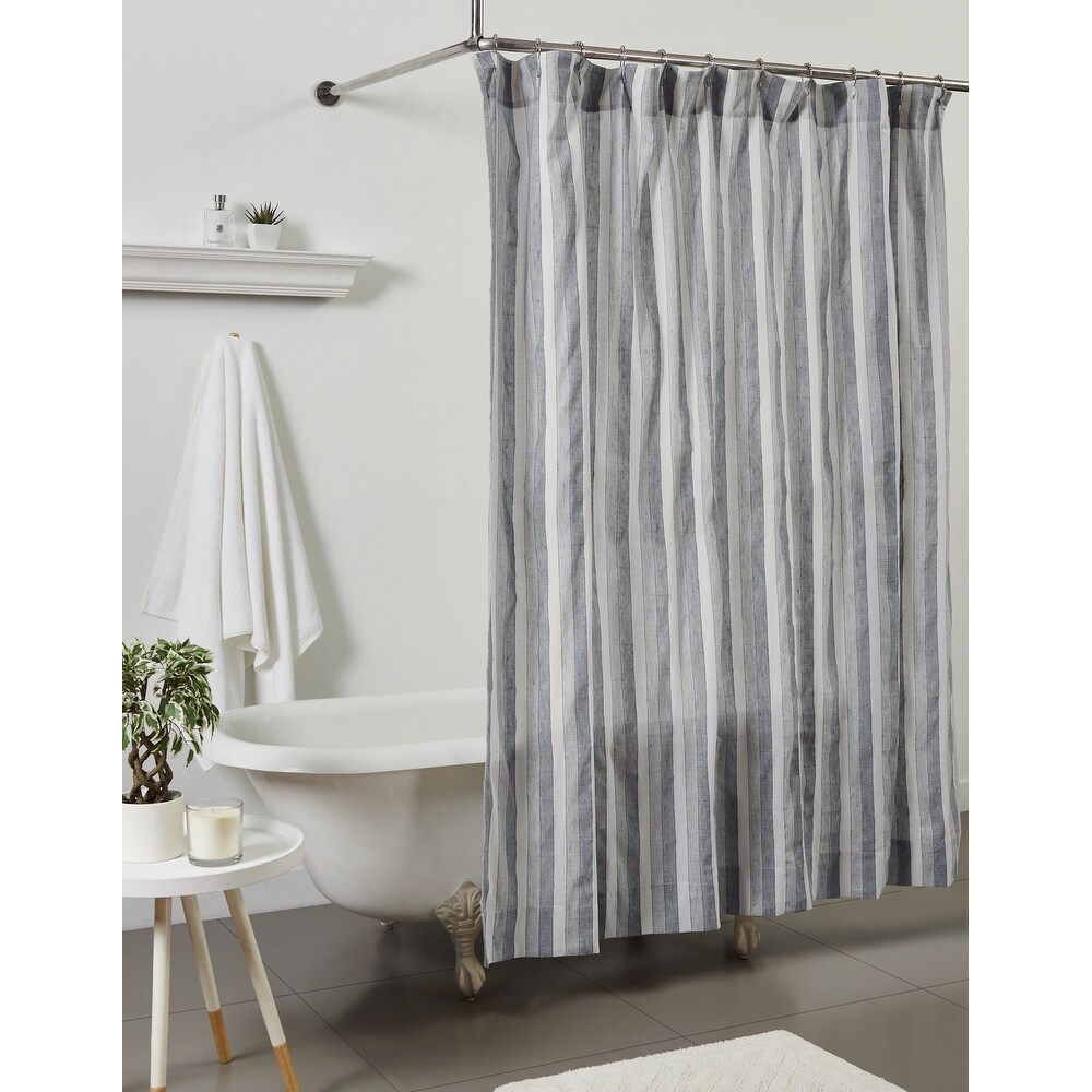 SHOWER CURTAIN MORNING FROST CANNON REVERSIBLE 70 X 72 GREEN BROWN  CLOSEOUT 