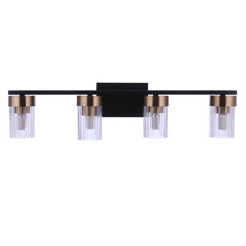 Bond Street - Flat Black/Satin Brass