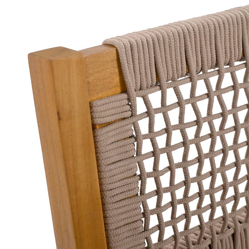 Christopher Knight Home Outdoor 5-Piece Round Table Dining Sets with Rope Accent Chairs