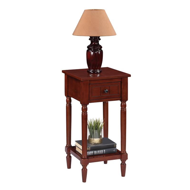 Convenience Concepts French Country Khloe 1 Drawer Accent Table with Shelf