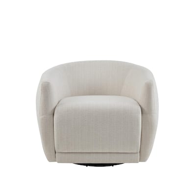 Swivel Barrel Chair with High-Density Cushion