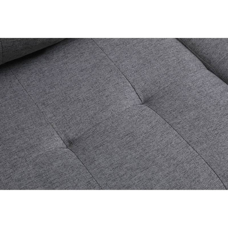 Modern Convertible L-shaped sofa With Pillows